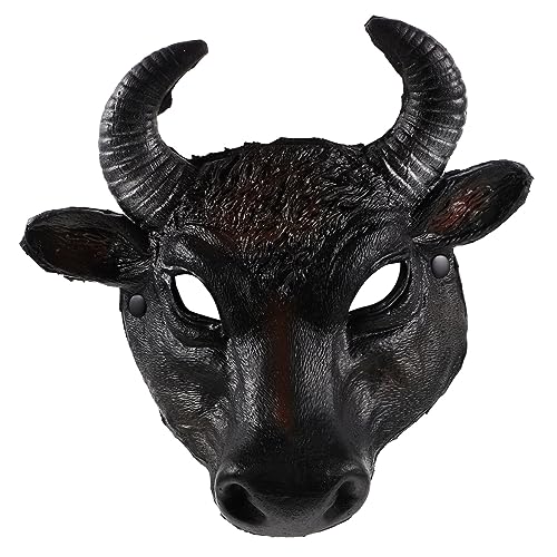 BESTYASH Tiermaske Bull Halbgesichtsmaske Bull Maskerade Maske Cosplay Party Maske Zubehör von BESTYASH