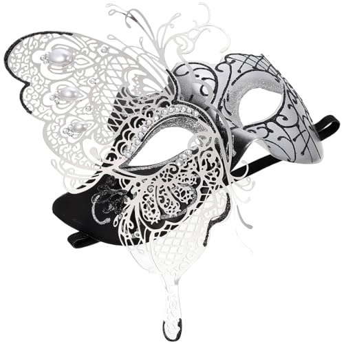 BESTYASH Venezianische Butterfly Maske Für Halloween Und Maskerade Elegante Schwarze Dekorationsmaske Mit Glitzer Für Kostümparty Und Ball Requisite Für Damen Und Verkleidungen von BESTYASH