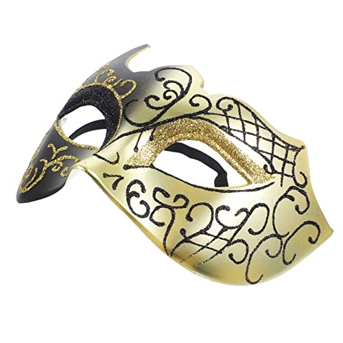 BESTYASH Venezianische Halbgesichtsmaske Für Damen Handgefertigte Maske Für Karneval Maskenball Und Cosplay Elegante Dekorationsmaske Mit Feurigem Design Und von BESTYASH