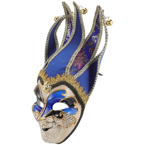 BESTYASH Venezianische Maske masquerade mundschutzmasken fasnachtskostüme venizanischemasken faschingsdeko Männer maskieren Sensenmann Liner Cosplay-Zubehör Tanzparty-Requisite Plastik Blue von BESTYASH