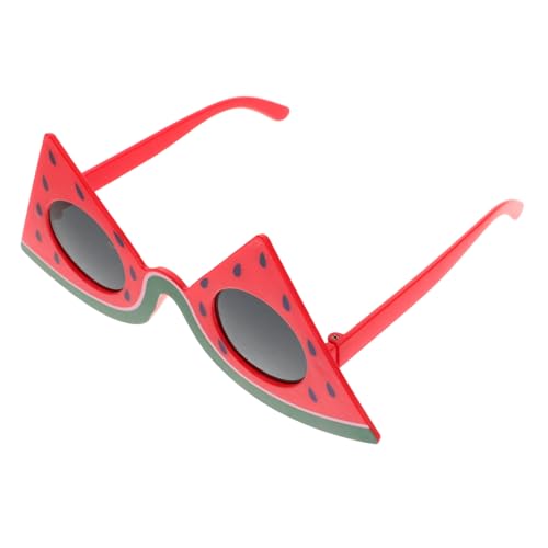 BESTYASH Wassermelonengläser vintage sonnenbrille party sonnenbrille Sommer Sonnenbrille lustige sonnenbrille Outdoor Brille Strandparty-Brille Wassermelonen-Sonnenbrille für Kinder Abs rot von BESTYASH