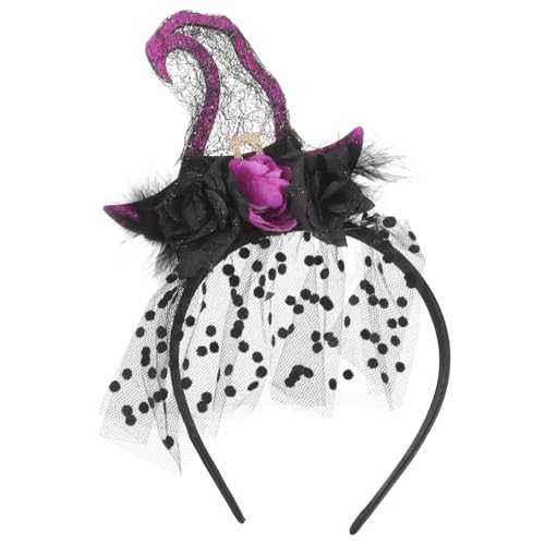 BESTYASH halloween haarreif halloween headband halloween kopfbedeckung party haarreif Hexenhut Haarband Halloween-Stirnbänder Cosplay Stirnband Requisite Halloween-Accessoires Stoff von BESTYASH