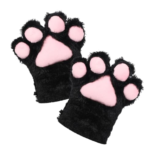 BESTYASH üsch Katzenkrallen Handschuhe Cosplay Tierpfoten Fäustlinge Für Warme Winterhandschuhe Ideal Für Kostüme Und Karneval Tierkostü Zubehör von BESTYASH