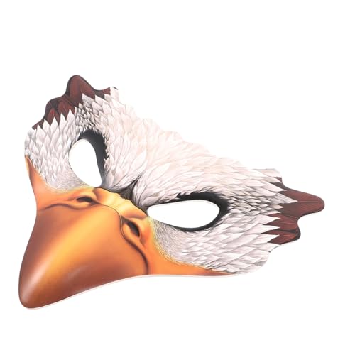 BESTYASH weiße Adlermaske Vogel Gesichtsmaske Halloween- Fuchs Adlermasken für Erwachsene Wolf Cosplay-Party-Maske Maske für Festival dekorative Halloween-Maske Halloween-Tiermaske Eva von BESTYASH