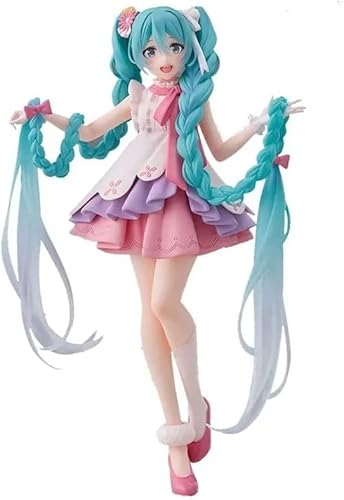 BESTZY Hatsunes Mikus Figuren Cartoon Puppe Mädchen Ornamente Cute PVC Action Figure Modell Anime Charakter Puppe Dekoration Ornamente für Party Kuchen Dekoration Lieferungen -1 von BESTZY