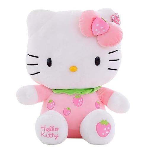 Hello Kitty Plüschtier, Hello Kitty Plüsch Spielzeug, Kinderpuppe Kuscheltier Puppe Spielzeug Plüschpuppe für Kinder Geburtstage Geschenk, Rollenspiele, Abschlussfeie, Party Supplies von BESTZY