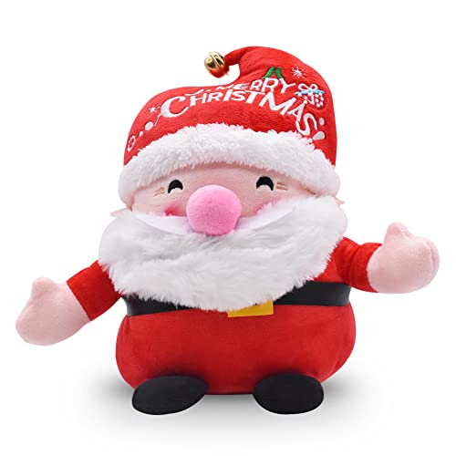 Weihnachtsmann Plüschpuppe, Weihnachten Dekoration Stofftiere Weihnachtsmann Puppe Figur Spielzeug für Mädchen Jungen 23 cm von BESTZY