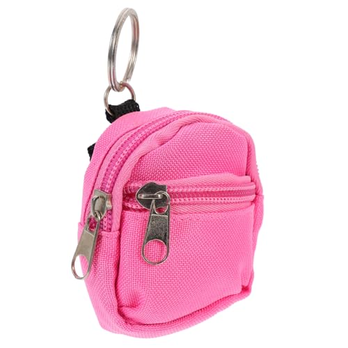 1 STK Puppenhaus-Schultasche Einhornspielzeug für Mädchen Mini- puppenstubenzubehör Mini schultüte Miniatur-Schultasche aus Stoff puppenhaus Bleistift Segeltuch Rosa BESTonZON von BESTonZON