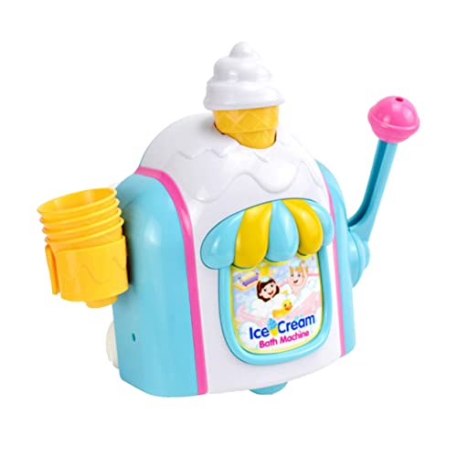 1 Satz Eiscreme-Blasenmaschine seifenblasenmaschine für Kinder Bubble Machine for Babyspielzeug Strandspielzeug für Babys Schaum Spielzeug Babybadewanne Badespielzeug Abs BESTonZON von BESTonZON