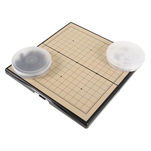 1 Satz Gehen Sie zum Backgammon-Set Magnet-Schachspiel Magnetisches Schachspiel mit Steinen Labyrinth-Brettspiel Standard Schachbrett Weiqi Spielset Schach gehen Desktop-Spiele MDF BESTonZON von BESTonZON