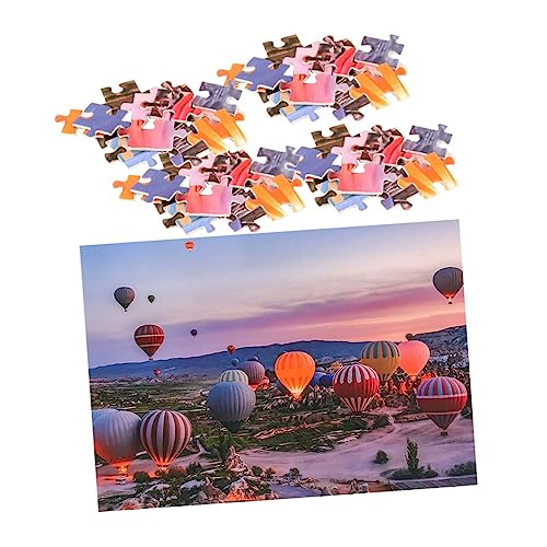 1 Satz Heißluftballon-Puzzle Puzzle-Spielzeug Für Kinder Vorschulrätsel Puzzles Für Erwachsene Denksportaufgaben Landschaftspuzzle Lernspielzeug Kidcraft-spielset Rätsel Für Papier BESTonZON von BESTonZON