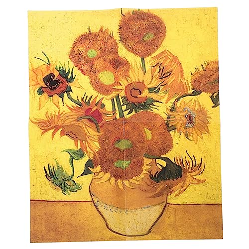 1 Satz Sonnenblumen-Puzzle Denksportaufgaben Für Kinder Kognitives Spielzeug Für Kinder Kinder-Puzzle-Spielzeug Rätsel Für Erwachsene Yellow Papier BESTonZON von BESTonZON