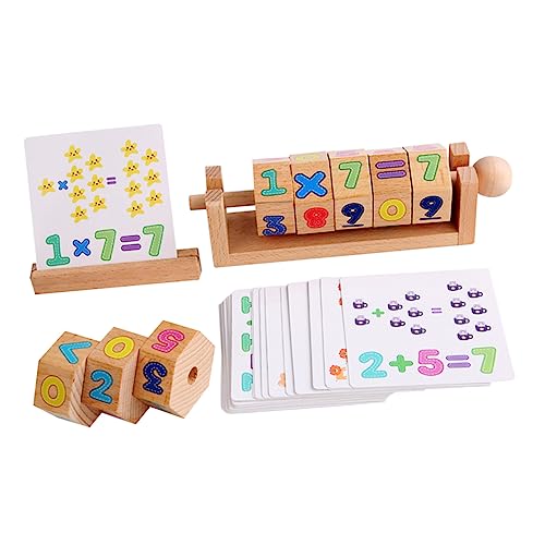 BESTonZON 1 Satz Zauberwürfel-lehrmittel Kinder Spielset Rätsel Für Puzzles Für Kinder Numerisches Kognitives Spielzeug Block-Puzzle Numerisches Design-blockspielzeug Kinder Rätsel Papier von BESTonZON