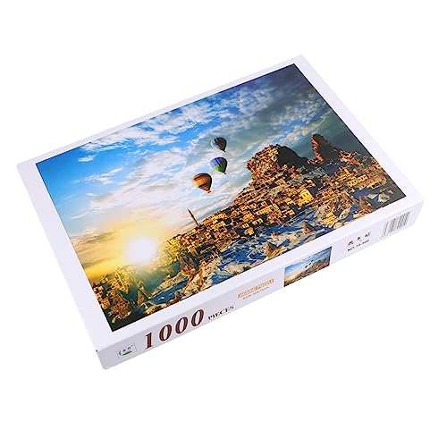 BESTonZON Puzzle für Erwachsene 1000-teiliges Heißluftballon-papierpuzzle Lernpuzzle für Den Mann von BESTonZON