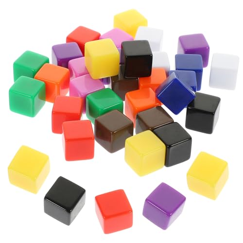 BESTonZON 120 STK Leere Würfel Mathewürfel Unterrichten Würfelwürfel Für Brettspiele Würfelwürfel Aus Acryl Würfel DIY Versorgung Material Zum Würfeln Leere Spielwürfel Würfel Würfel Plastik von BESTonZON