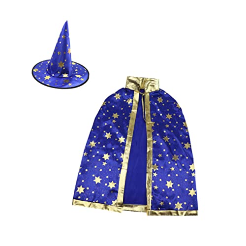 1Stk Fünf-Sterne-Umhang für Halloween umhang Halloween Costume Fashing Costume Kostümzubehör Halloween Kostuem Cosplay-Mantel Party-Cosplay-Umhang Stoff Blue BESTonZON von BESTonZON