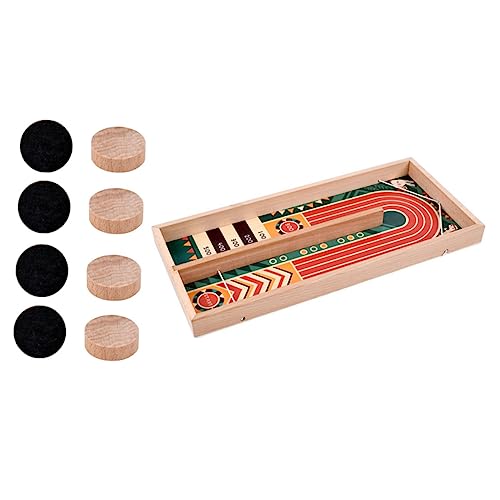 2St Katapultschach Desktop-Kampfspiel Sling-Puck-Spiel Kinderspielzeug Desktop-Spielzeug interaktives Spielzeug Kinder brettspiele Schleuderschach Schreibtischschleuder hölzern BESTonZON von BESTonZON