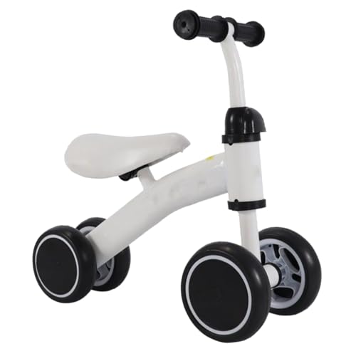 Autospielzeug kinderfahrrad laufrad laufrad eroller Kinder Roller für Kinder kinderskooter Lernlaufrad Kinderwagen balancieren lernt Laufspielzeug Lauflernhilfe Weiß BESTonZON von BESTonZON