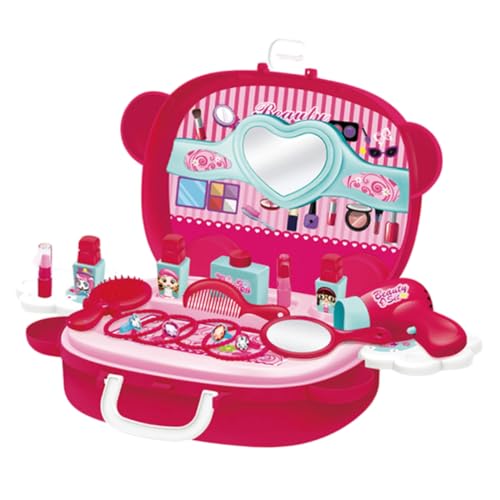 BESTonZON 1 Box Simulation Kosmetikkoffer Prinzessin Spielzeug Kinderspielzeug Kinderspielzeug Simulation Kosmetik Spielzeug Simulation Make Up Spielzeug Rosig von BESTonZON