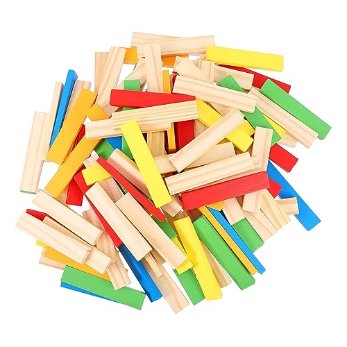 BESTonZON 1 Holzblock Kinder Holzspielzeug Kinder Puzzle Toys for DIY Spielzeug Montessori-Lernspielzeug Spielzeug für Kinder Holzbausteine Kinder bausteine ​​Spielzeug hölzern Colorful von BESTonZON