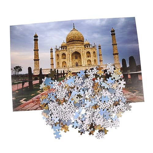 BESTonZON 1 Papierpuzzle Gehirn-Puzzle-Puzzle Puzzles Für Erwachsene Bilderrätsel-Spiel Pädagogisches Puzzle Mahal-Puzzle Puzzletisch von BESTonZON