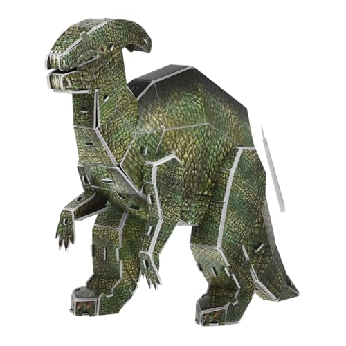 BESTonZON 1 Satz 39 Dinosaurier-Puzzle Puzzlespiele Stapeln 3D-Puzzles Für Kinder DIY Puzzles Stapelspiele Spielzeug 3D-tierpuzzle Kinder Spielset Lernspielzeug Für Kinder Papier Green von BESTonZON