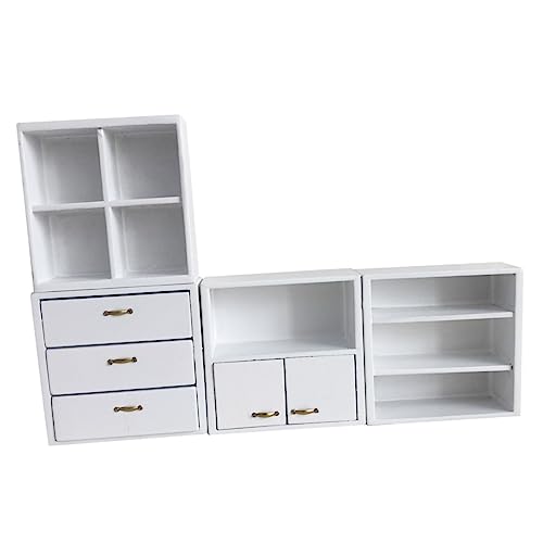BESTonZON 1satz Miniatur Schränke Möbel Für Miniatur Dekoration Vielseitige Aufbewahrung Für Bücher Und Spielzeug Weißes Design Für Kreative Gestaltung BESTonZON 1satz Miniatur Schränke Möbel Für Miniatur Dekoration Vielseitige Aufbewahrung Für Bücher Und Spielzeug Weißes Design Für Kreative Gestaltung von BESTonZON