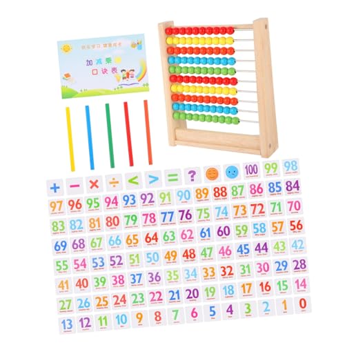 BESTonZON 1 Satz Abakus Für Kinder Lernspielzeug Für Mathematik Puzzle-Spielzeug Kinderspielzeug Zählspielzeug Für Frühes Lernen Mathe-zählspielzeug Lernspielzeug Für Kleinkinder Kunststoff von BESTonZON