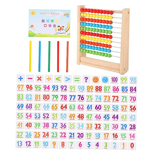 BESTonZON 1 Satz Abakus Für Kinder Puzzle-Spielzeug Kidcraft-spielset Digitales Brett Mathe-zählspielzeug Lernspielzeug Für Kleinkinder Mathematik-Spielzeug Kinderspielzeug Papier von BESTonZON