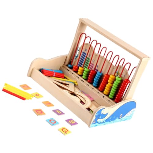 BESTonZON 1 Satz Abakusständer Abakus Für Kinder Mathe Jungenspielzeug Spielzeug Für Kinder Zahlen Zählen Perlen Perlen-abakus-Spielzeug Abacus Klassisches Zählwerkzeug Colorful Hölzern von BESTonZON