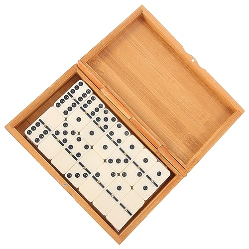 BESTonZON 1 Satz Alte Domino- Spiel Family Games Geschenkidee Dominosteine ​​liefern Dominostein für den Haushalt Western Domino-Rennen Retro-Dominoblöcke Domino-Bausteine Plastik von BESTonZON