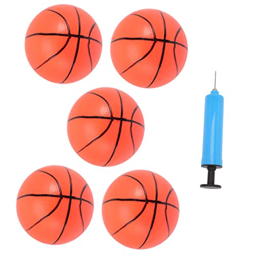 BESTonZON 1 Satz Aufblasbarer Basketball Stressball für Kinder Basketballkorb für Kinder Sommerspielzeug Spielzeug für Kinder kinderspielzeug aufblasbarer Ball kleine Basketbälle Metall von BESTonZON