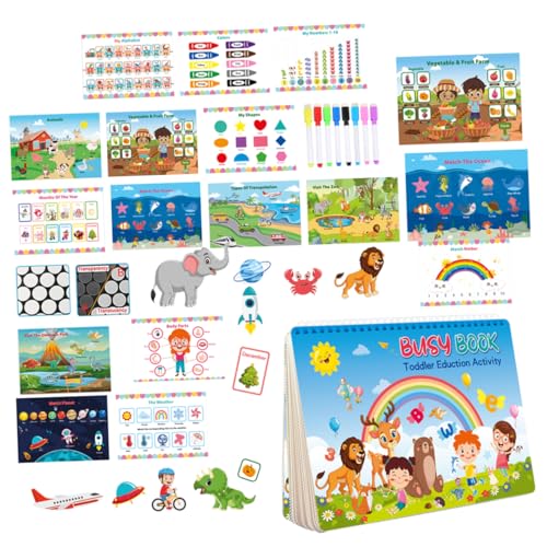 BESTonZON 1 Satz Aufklärungs-Ruhebuch DIY-Stickerbuch Lehrbuch lustige kinderaufkleber Spielzeug kinderbeschäftigung Kinder bastelset Themen-Stickerbuch Kognitionsaufkleber Papier von BESTonZON