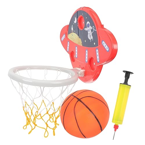 BESTonZON Kindertag Indoor-Basketball-Spielzeug-Set Wandmontierter Basketballkorb für Jungen und Mädchen Sicherer Schießrahmen Höhenverstellbar Ohne Bohren von BESTonZON