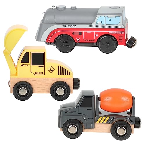 BESTonZON 1 Satz Baufahrzeug Kinderkoffer Kinder Bagger Lastwagen Für Kinder LKW-Spielzeug Für Kinder Kleine Spielzeugautos Elektroautos Für Kinder Kognitionsspielzeug Bauwagen Plastik von BESTonZON