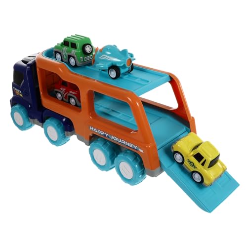 BESTonZON 1 Satz Baufahrzeug Spielzeug Rückzugwagen Musik Auto Spielen Trägheitsfahrzeug Autos Rückzugswagen LKW-Spielzeug Bauwagen Auto Spielzeug Technisches Spielzeugauto Blue Plastik von BESTonZON