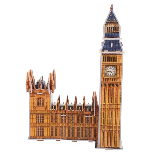 BESTonZON 1 Satz Big Ben-Puzzle Architekturrätsel Große Puzzles Kinderpuzzle 3D-Puzzles Für Erwachsene Denksportaufgaben Rätsel Für Kinder 3D-Puzzle Für Erwachsene 3D-Puzzle-Spielzeug Papier von BESTonZON