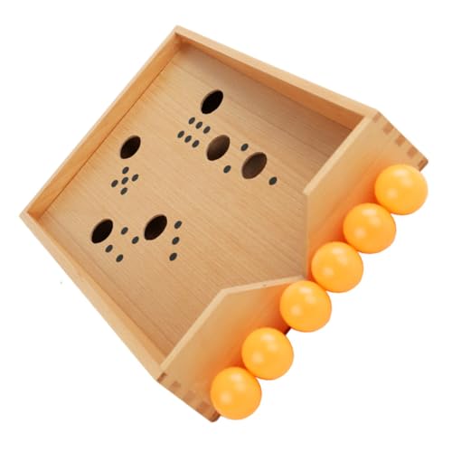 BESTonZON 1 Satz Blas Box Schnelles Sling-Puck-Spiel Blasendes Spiel Interaktives Desktop-Spiel Fußballspielzeug Für Kinder Schwimmendes Spielzeug Tischtennis Spielzeug Tischfußball Hölzern von BESTonZON