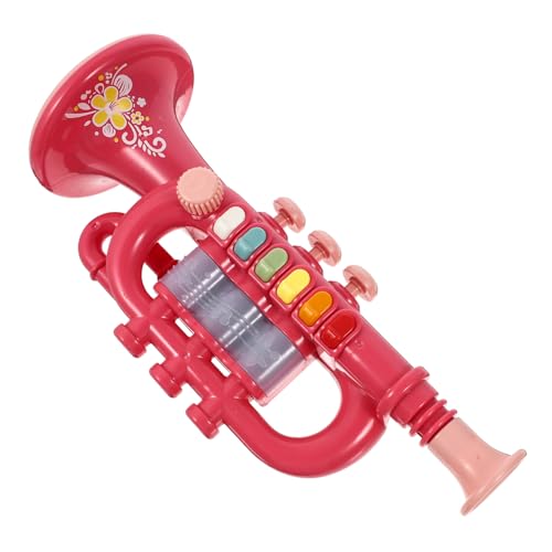 BESTonZON 1 Satz Blasinstrumente für kinderinstrumente musikinstrumente Trompete Instrument pädagogisches Trompetenspielzeug Trompete Abs rot von BESTonZON