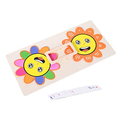 BESTonZON 1 Satz Blumen passendes Puzzle Rätsel Spiele Besetztes Brett für Kleinkinder Puzzle kinderpuzzle Multifunktionales kognitives Board kognitive Spielsachen Holz von BESTonZON