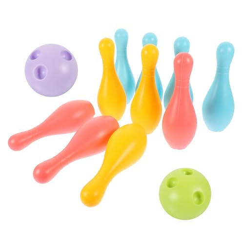 BESTonZON 1 Satz Bowling- Mini Spiel Zappelspielzeug Kleinkindspielzeug Bowling geschirrset Bowlingkugeln für Bowlingspiele für drinnen Plastik von BESTonZON