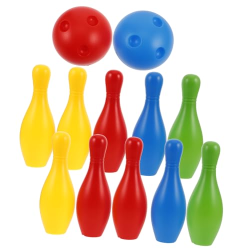 BESTonZON 1 Satz Bowling-Set Für Kinder Bowling Für Kleinkinder Bowlingkugel Für Kinder Outdoor-Spiele Für Kinder Bowlingspiel Für Kinder Bowlingkegel Aus Kunststoff Bowlingzubehör Sport von BESTonZON