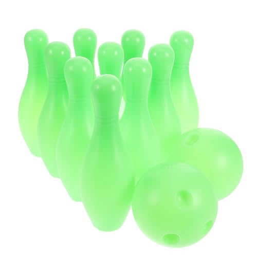 BESTonZON 1 Satz Bowling-Set für für Sport Bowling Outdoor-Bowling Bowling für große Kegelbahn Bowlingkugel für Bowling für Kleinkinder Light Green von BESTonZON