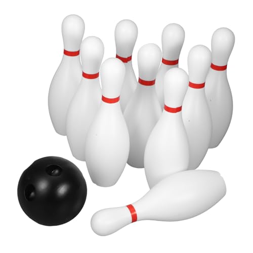 BESTonZON 1 Satz Bowling Spiel Scooter für Kinder im Alter von 3-5 Jahren Krocket Schläger und Kugel sportgeräte für Kinder sportgeräte Kinder zabawki stymulujące rozwój Plastik Weiß von BESTonZON