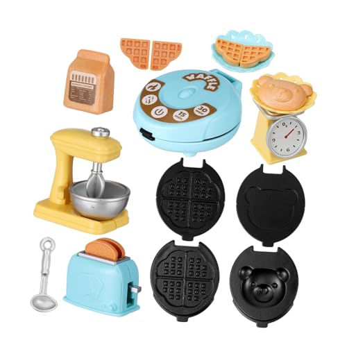 BESTonZON 1 Satz Brotmaschine Puppenhaus-küche Miniküche Mini Puppenhaus Küchenzubehör Miniatur-puppenhauszubehör Puppenmöbel Im Maßstab 1:6 Spielküchen-spielset Mini-Toaster Plastik von BESTonZON