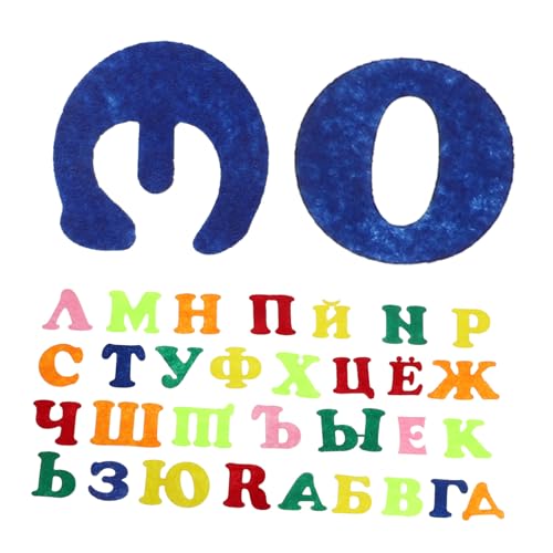 BESTonZON 1 Satz Buchstabenaufkleber Russische Kinderbücher Alphabetbuchstabe Buchstabenfliesen ABC-Buchstaben ABC-Magnete Plakat Mit Russischem Alphabet Briefe Vorschule Gefühlt von BESTonZON