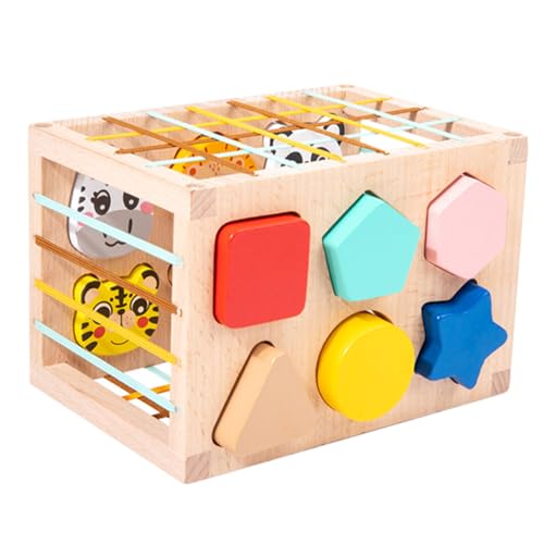 BESTonZON 1 Satz Cesare-Spielzeug Gehirnspielzeug Tierspielzeug Für Kleinkinder Aktivitätsspielzeug Für Kleinkinder Formspielzeug Für Kleinkinder 1-3 Lernspielzeug Für Kleinkinder Hölzern von BESTonZON