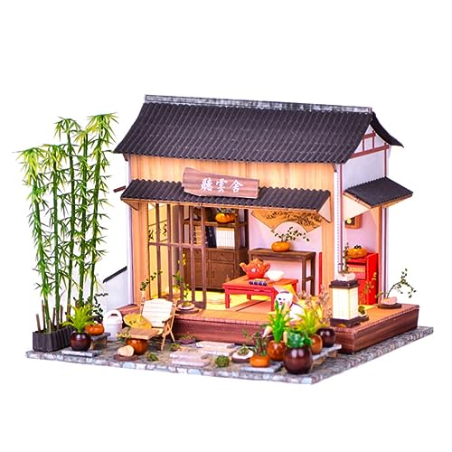 BESTonZON 1 Satz DIY Chinesischer Innenhof DIY Schmuck Miniatur-Puppenmöbel 3D- -Puzzle Mini-Möbel die chinesen Spielzeug für Kinder DIY-Verzierung handgefertigtes Spielzeugmodell Holz von BESTonZON