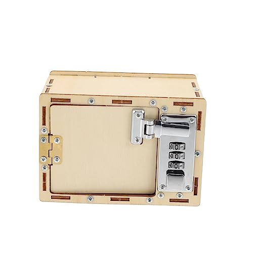 BESTonZON 1 Satz DIY Passwort-Box Entwicklungsspielzeug 3D-Puzzles Für Kinder Lernspielzeug Für Kinder Kinderpuzzle Pädagogisches Werkzeug Für Kinder Puzzlematte Light Brown Rostfreier Stahl von BESTonZON