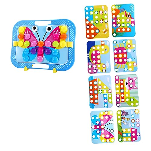 BESTonZON 1 Satz DIY-Puzzle-Spielzeug Jumbo-knopf-rätsel Peg-brettspiele Kinderspielzeug Spielzeug Für Kinder Stapelspielzeug Für Kleinkinder Puzzle-steckbrett Kinder Puzzles Abs-Kunststoff von BESTonZON